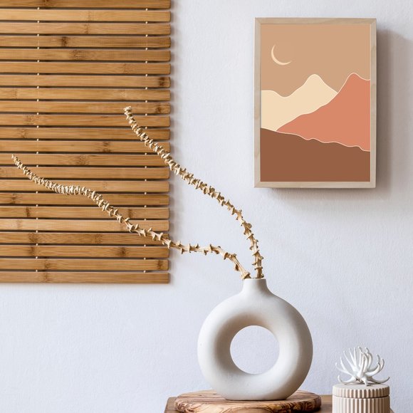 Modern Minimalist Boho Landscape Wall Art Print Home Decor [No Frame] - Picture 4 of 7